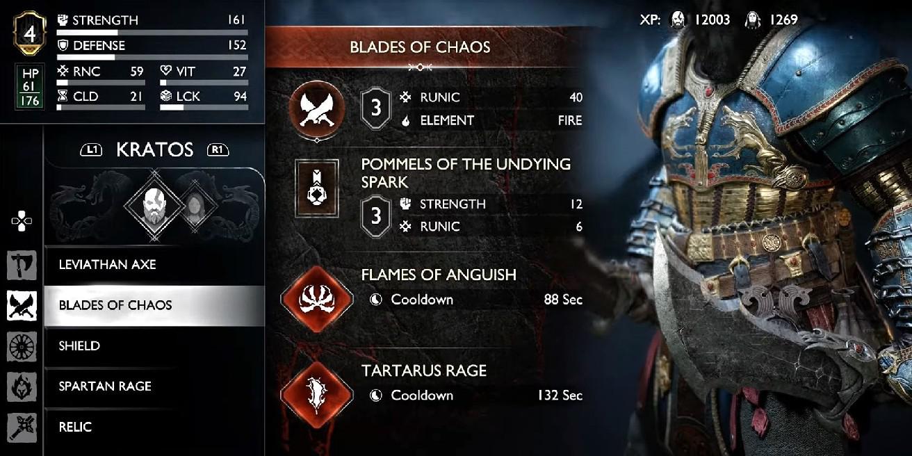 Localização de God Of War Ragnarok: All Blades Of Chaos Heavy Runic Attacks