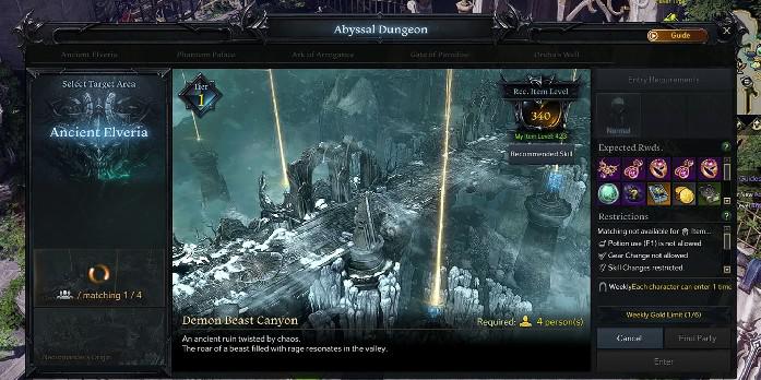 Lost Ark: Demon Beast Canyon Abyssal Dungeon Raid Guide