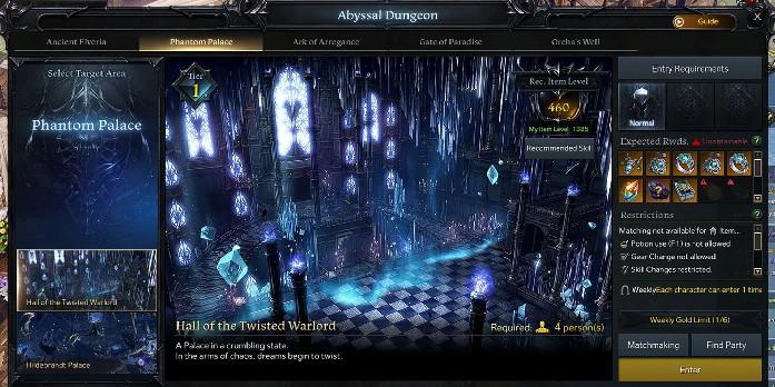 Lost Ark: Hall of the Twisted Warlord Abyssal Dungeon Raid Guide