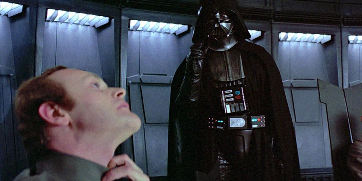 O estrangulamento de força de Darth Vader em Star Wars: Uma Nova Esperança