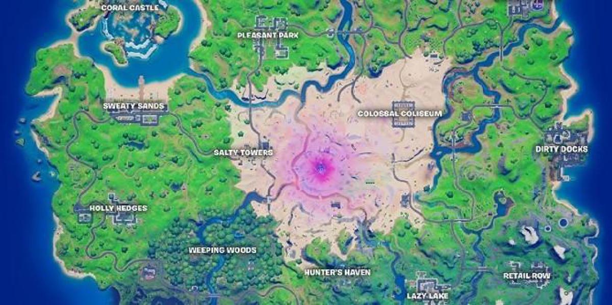 Mapa do Fortnite mostra os locais mais mortais da 5ª temporada