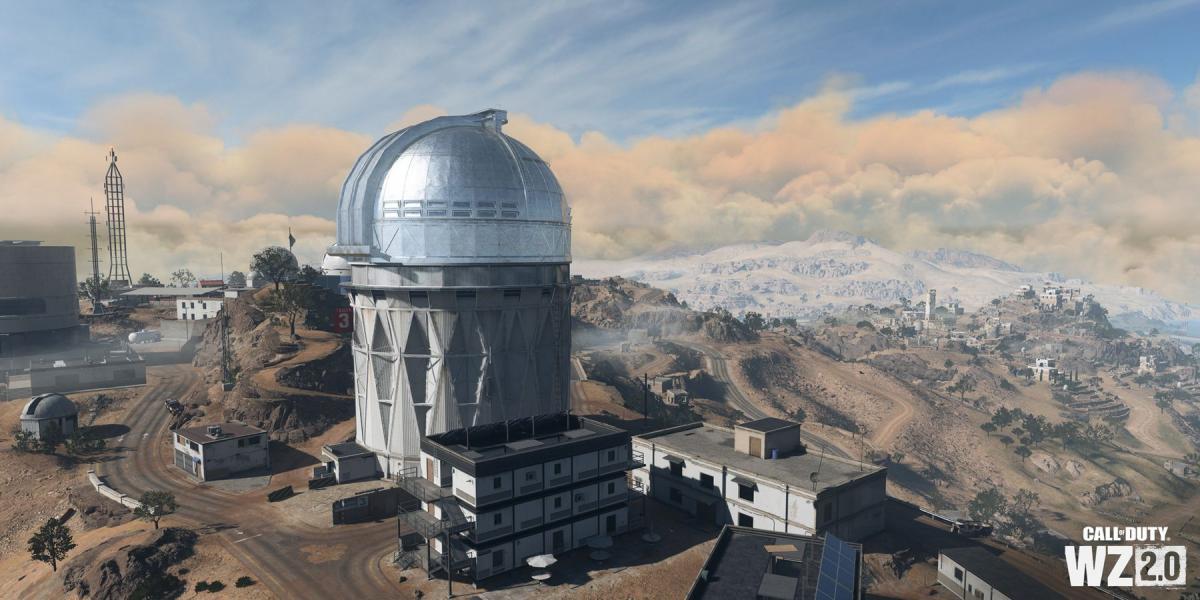 Vista de Al-Mazrah vista do observatório.