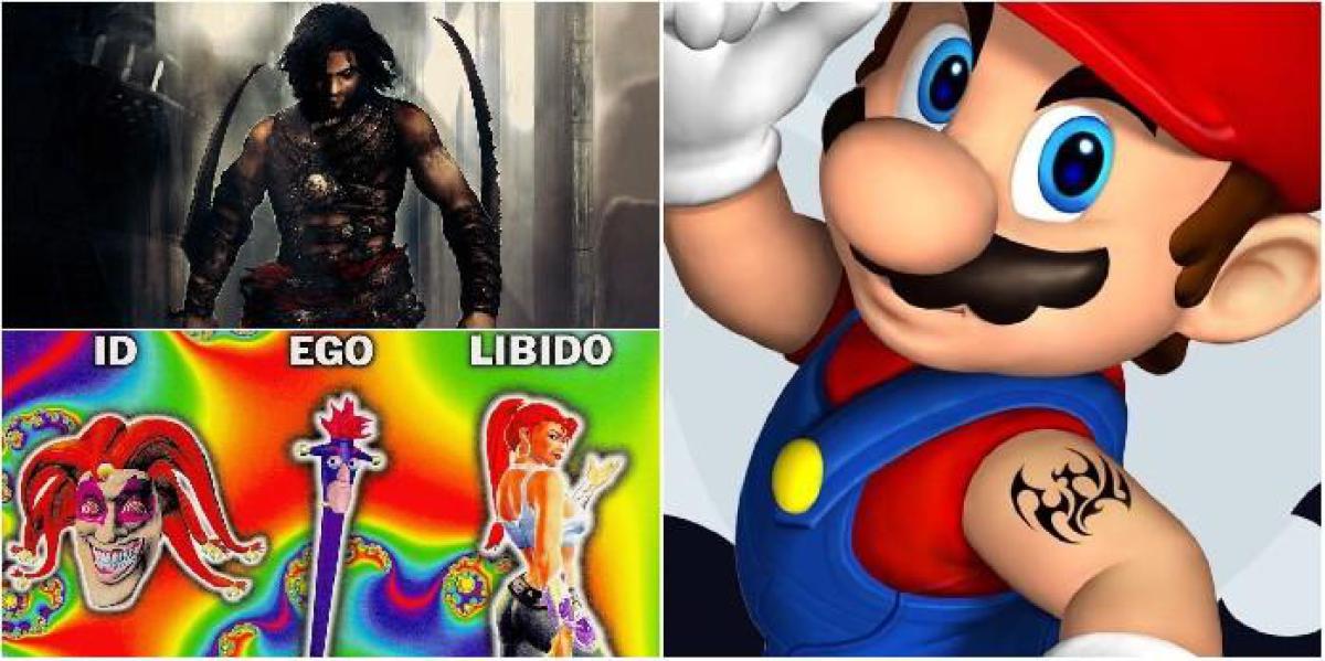 Mario faz uma tatuagem: 8 mascotes de videogame que passaram por uma fase nervosa
