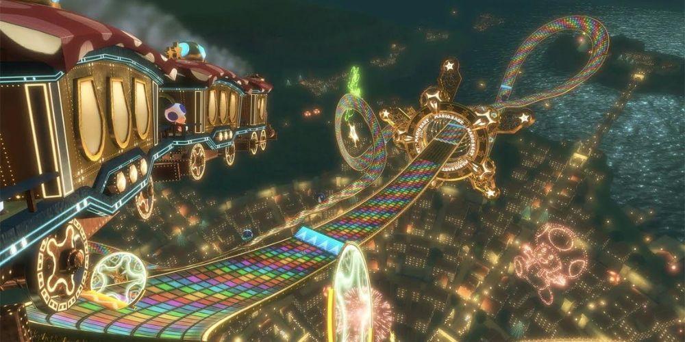 Mario Kart 8 Rainbow Road 64