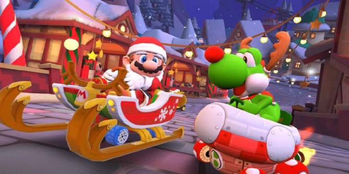 Mario Kart Tour recebe novo curso para evento de inverno