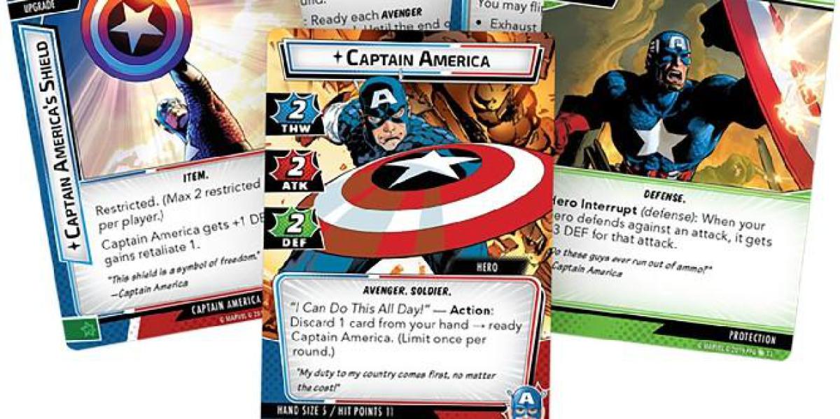 Marvel Champions – Quais são as melhores listas de deck do Capitão América?