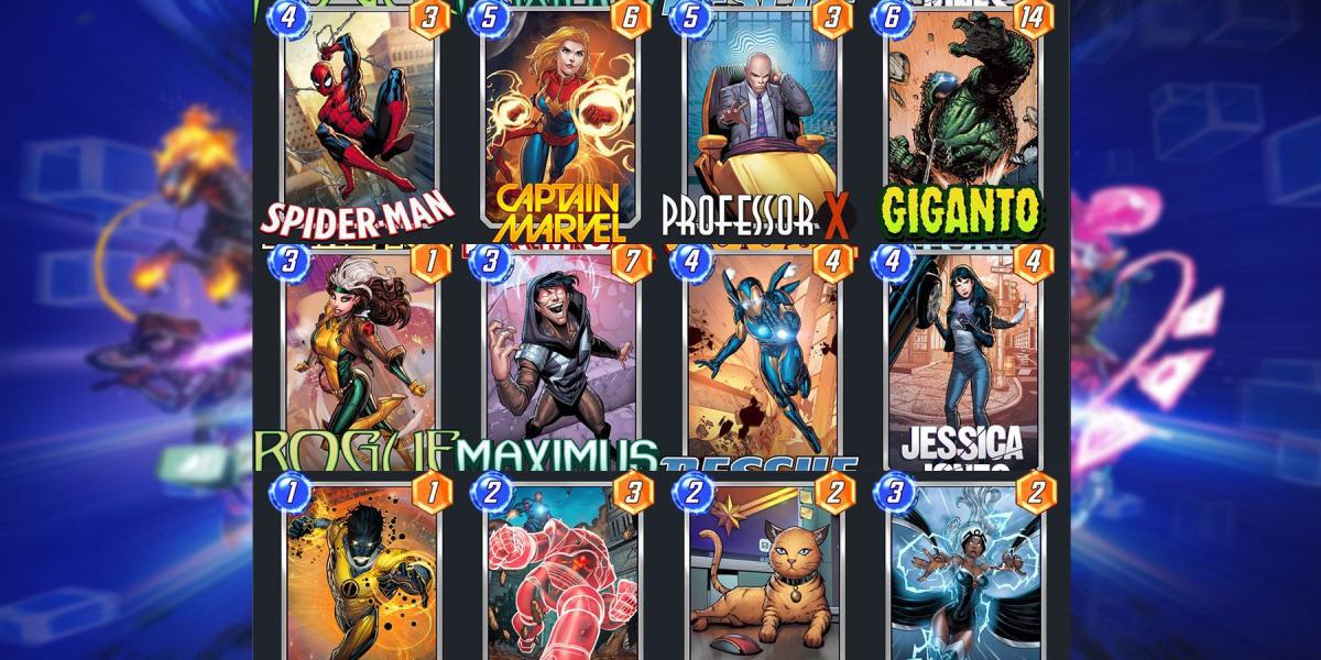 imagem mostrando o melhor deck de controle do pool 3 no Marvel Snap.