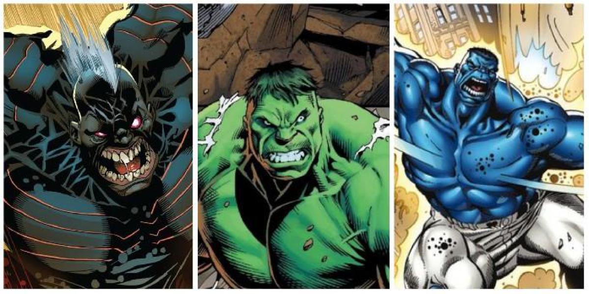 Marvel: todas as cores principais do Hulk, explicadas