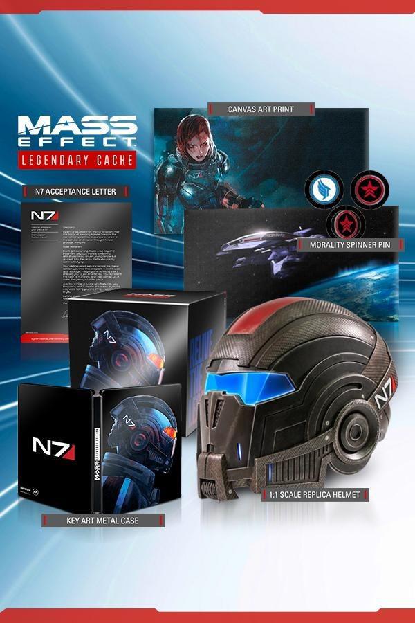 Mass Effect: Legendary Edition CE vem com réplica de capacete, mas sem jogo