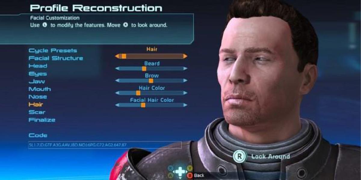 Mass Effect Legendary Edition: Como usar códigos de rosto