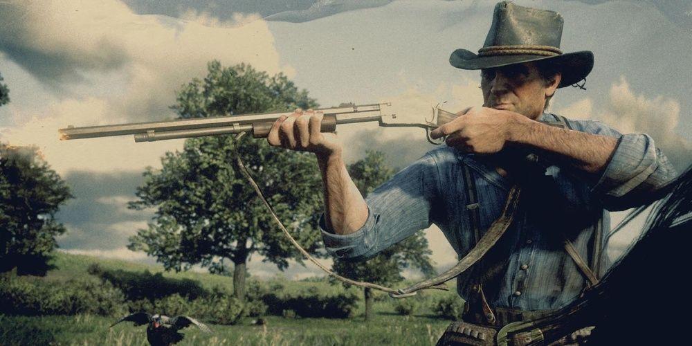 Red Dead Redemption 2 Arthur Morgan Tiro Varmint Rifle