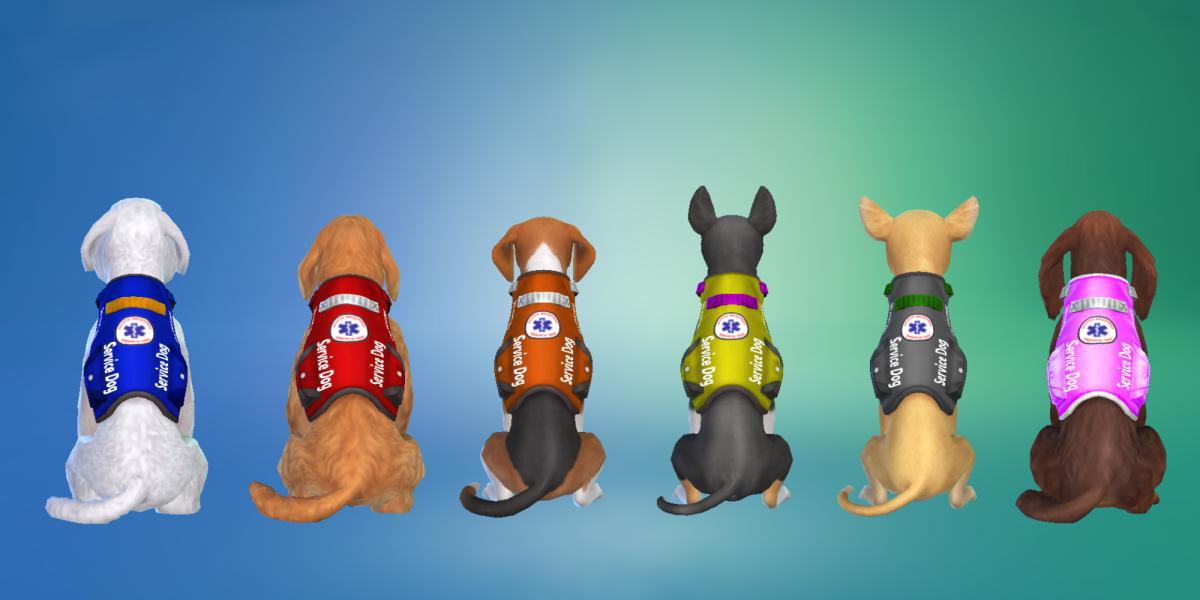 Arnês para cães de serviço The Sims 4