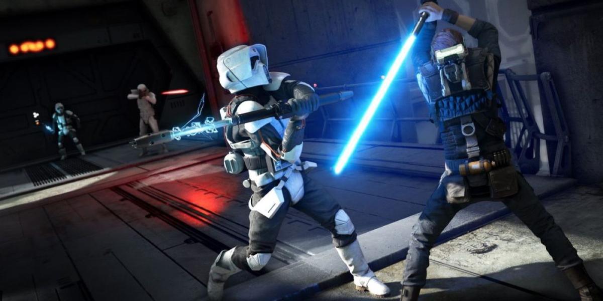 Star Wars Jedi Fallen Order Sabre de luz stormtroopers