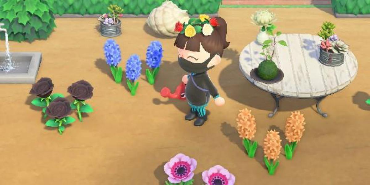Melhores layouts para cultivar flores híbridas em Animal Crossing: New Horizons