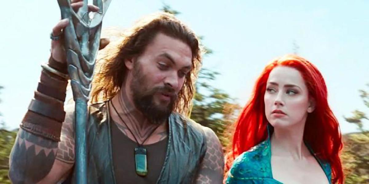 Mensagens de texto entre as estrelas de Aquaman 2, Amber Heard e Jason Momoa, devem ser reveladas no tribunal