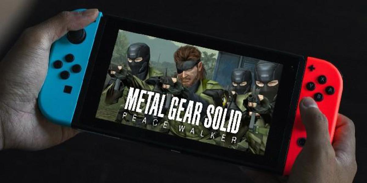 Metal Gear Solid: Peace Walker seria perfeito para o Nintendo Switch