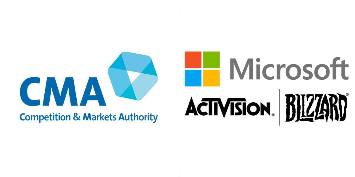 Autoridade de Concorrência e Mercados CMA do Reino Unido e logotipos da Microsoft Activision Blizzard
