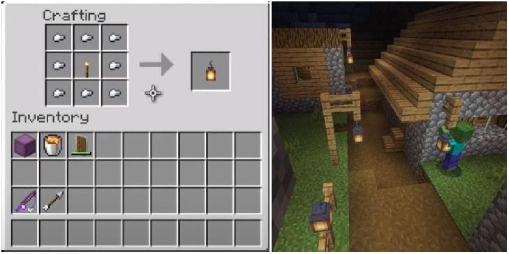 Minecraft: como fazer uma lanterna