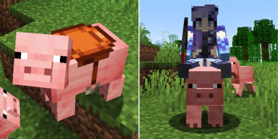 Minecraft Como Montar Um Porco 