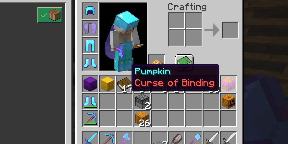 Minecraft: Curse of Binding Enchantment explicado