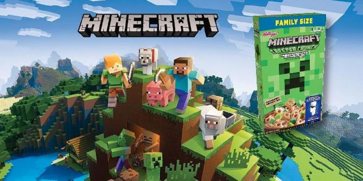 Minecraft está escondendo códigos para itens do jogo em seu novo cereal