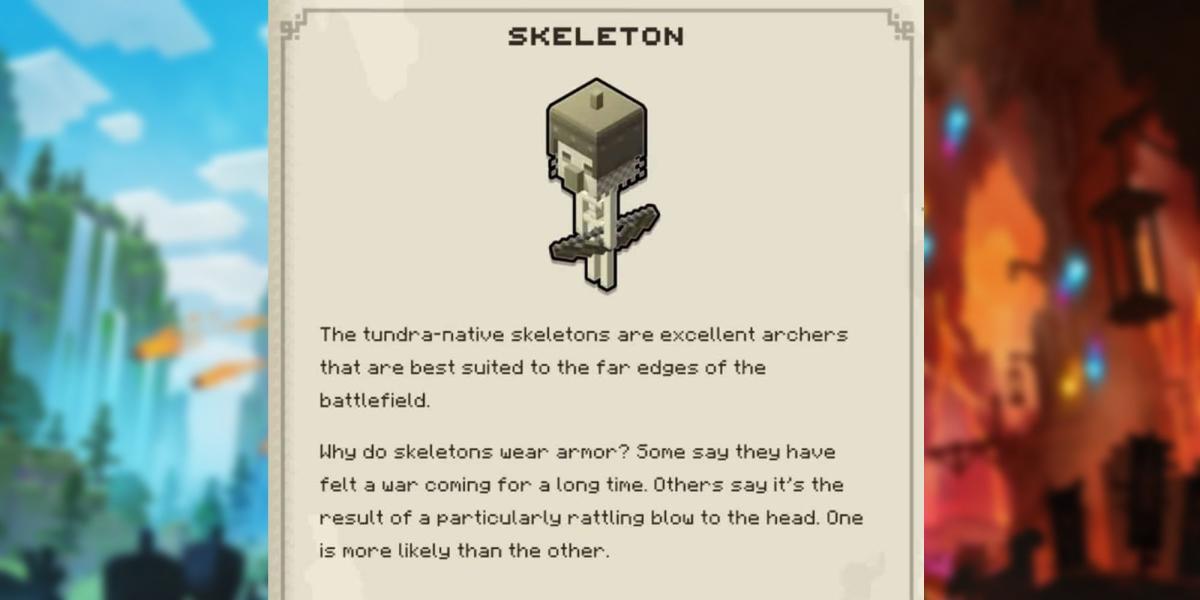 Esqueleto das Lendas do Minecraft