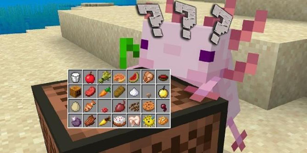Minecraft: o que os axolotes comem?