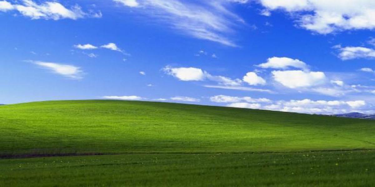 Minecraft Player recria papel de parede clássico do Windows XP Bliss