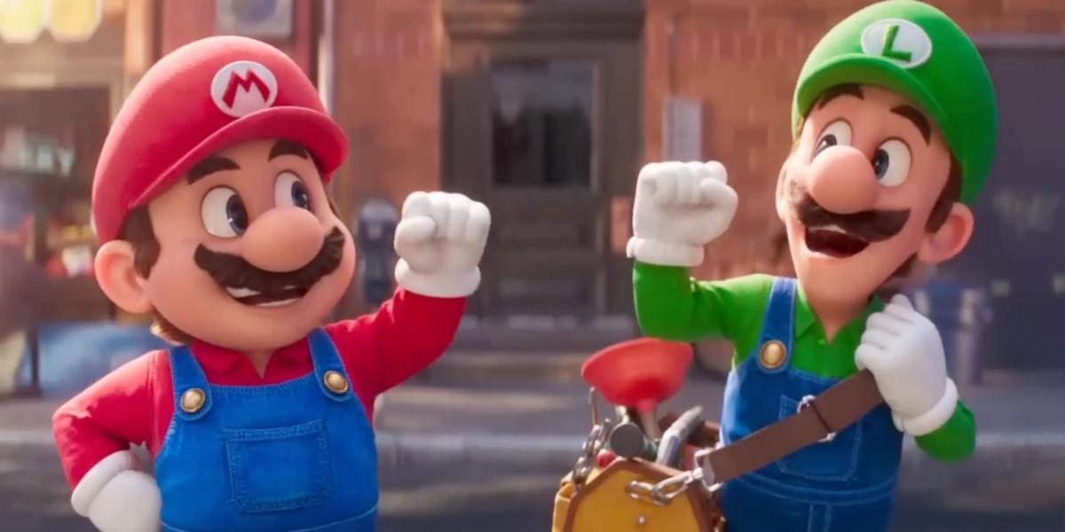 Mario e Luigi em The Super Mario Bros. Movie