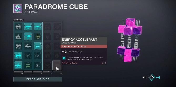 Mod acelerador de energia de Destiny 2 desativado