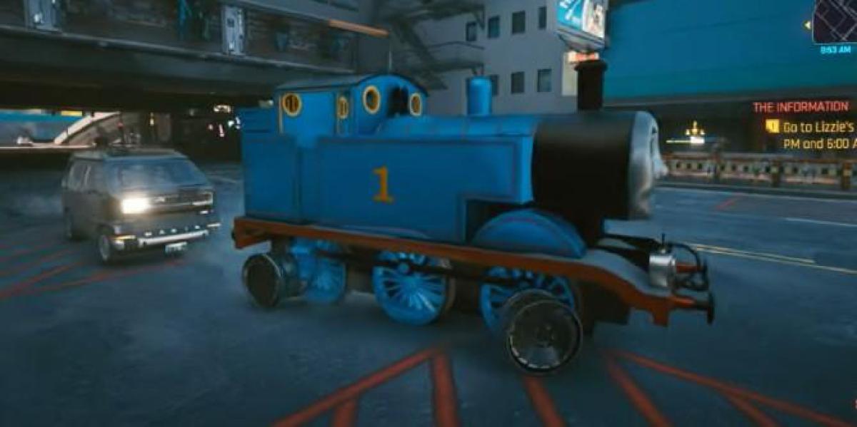 Mod de Cyberpunk 2077 adiciona Thomas the Tank Engine