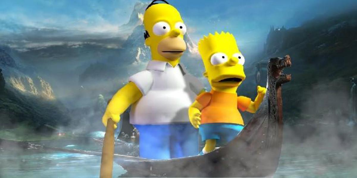 Mod de God of War adiciona personagens dos Simpsons ao jogo
