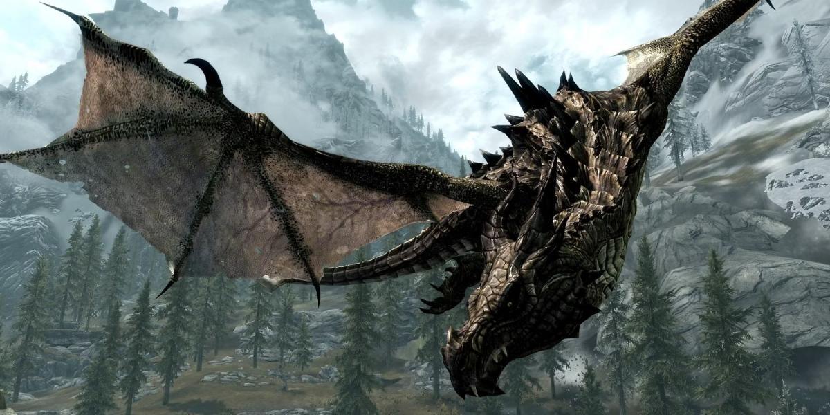 Mod de Skyrim adiciona dragões amigáveis