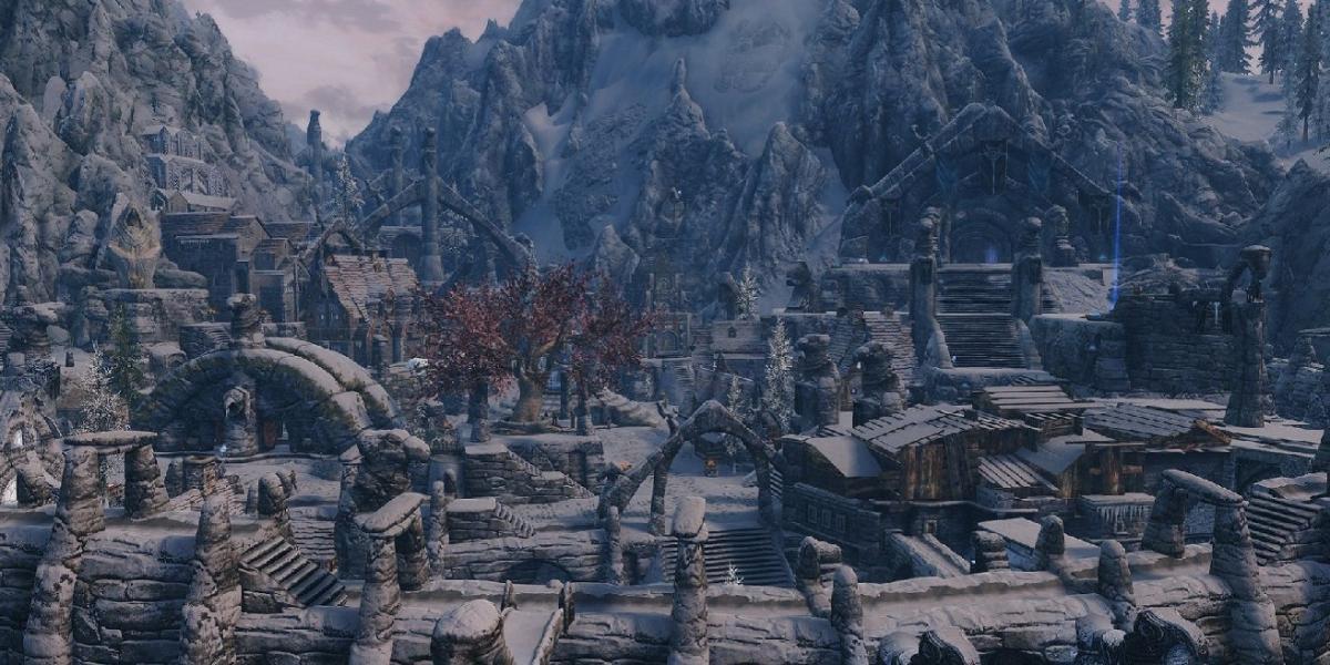 Mod de Skyrim converte ruínas em uma cidade para magos