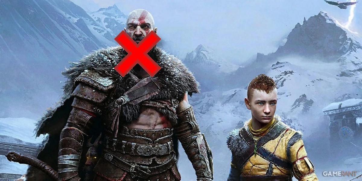 Mod God of War Ragnarok remove a barba de Kratos