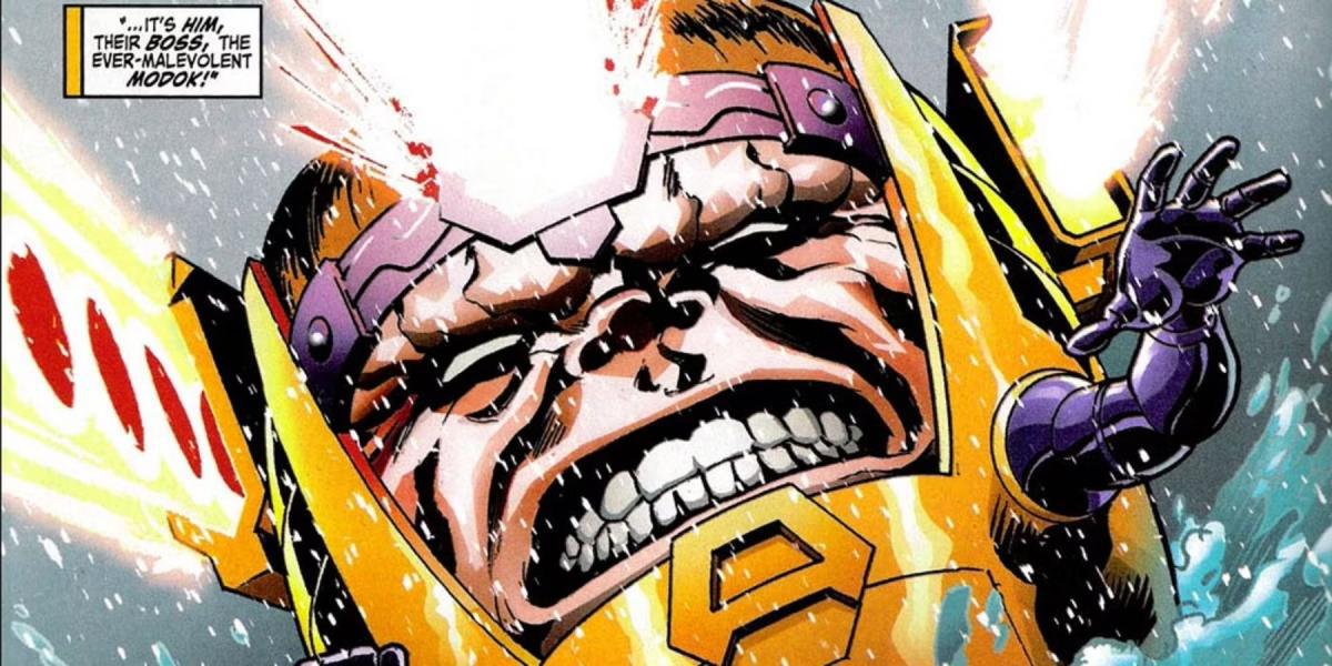 Homem-Formiga 3 MODOK disparando raios na Marvel Comics
