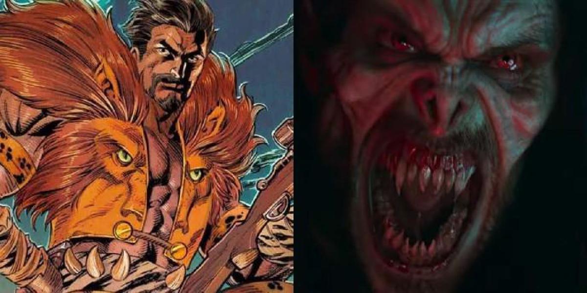 Morbius não é um bom presságio para o filme Kraven The Hunter da Sony