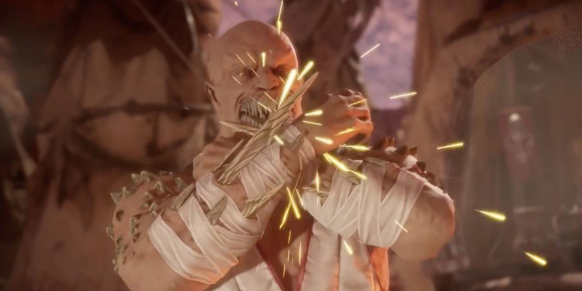 Mortal Kombat 11 - Baraka - O jogador se protege contra ataques recebidos