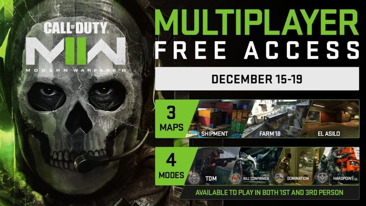 Multijogador de Call of Duty: Modern Warfare 2 será gratuito por tempo limitado