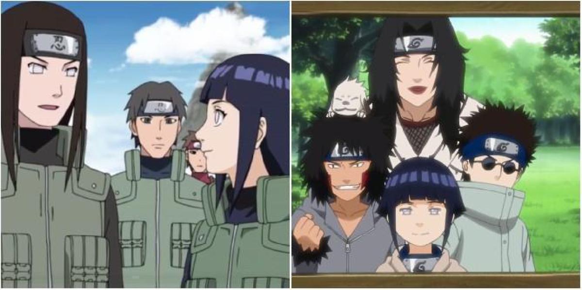 Naruto: Cada equipe que Hinata fez parte