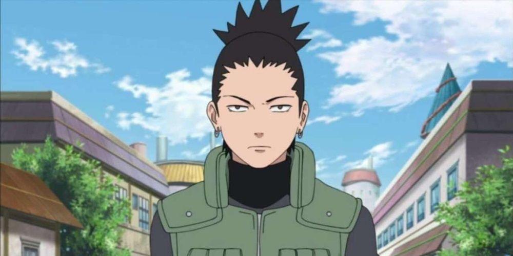 Shikamaru Nara como um chuunin no anime Naruto