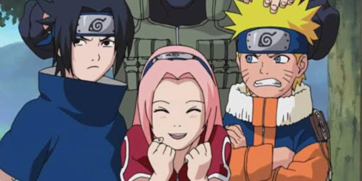 Sasuke, Sakura e Naruto em Naruto