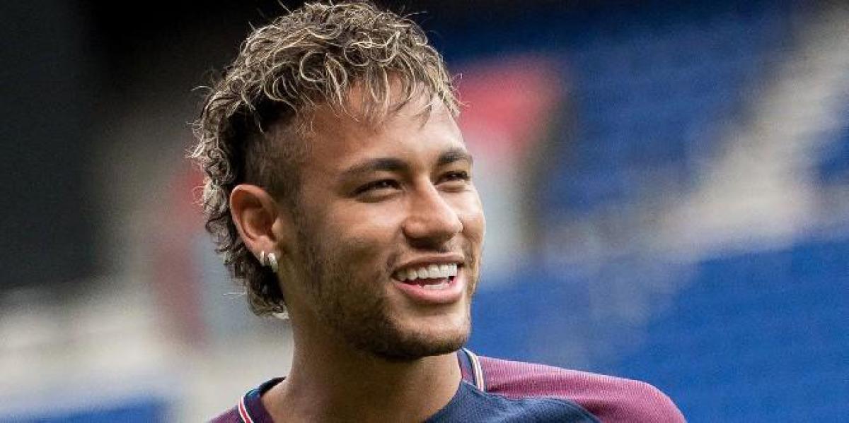 Neymar, astro do futebol brasileiro, está transmitindo no Twitch