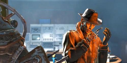 Nick Valentine interrompe momento de enterro em Fallout 4