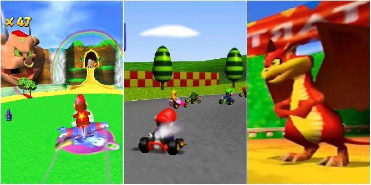 Nintendo 64: 5 razões pelas quais Diddy Kong Racing é o melhor Kart Racer no console (e 5 por que é Mario Kart 64)