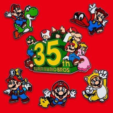Nintendo confirma novo conjunto de pins do 35º aniversário de Super Mario Bros