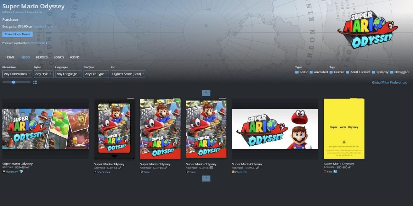 Nintendo emite retiradas de DMCA para o site de compartilhamento de arte SteamGridDB