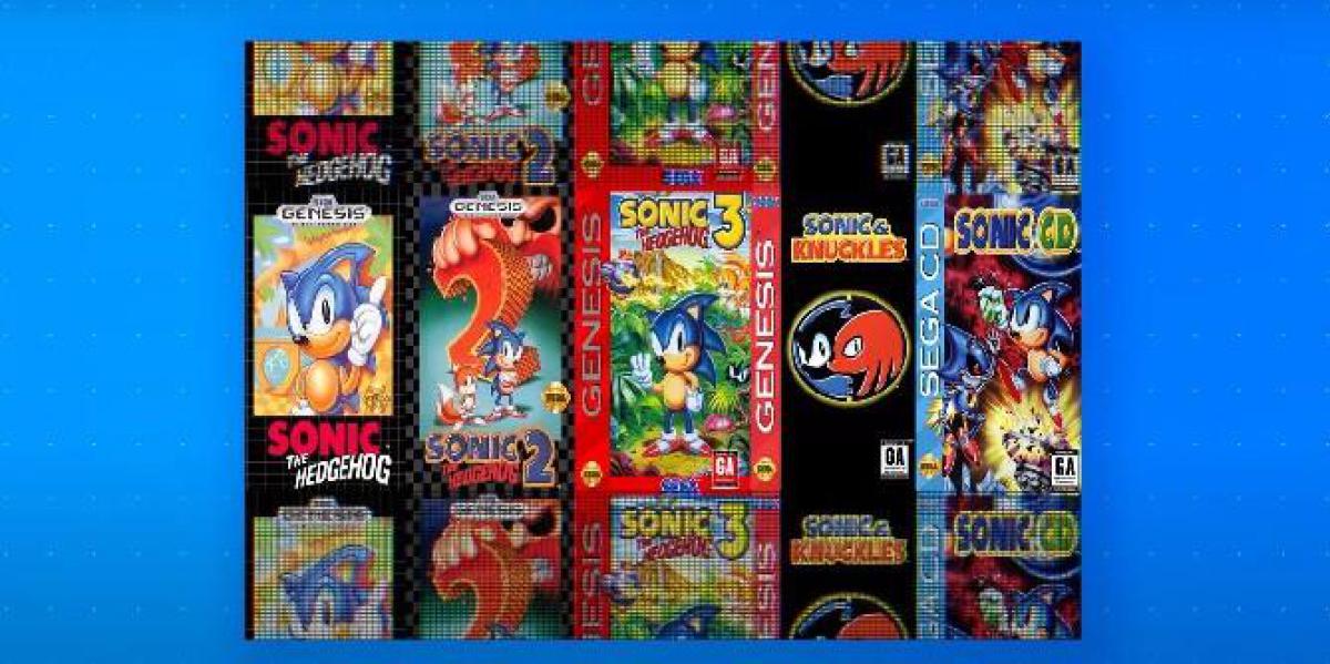 Nova coleção Sonic Origins contendo jogos clássicos lançados no próximo ano