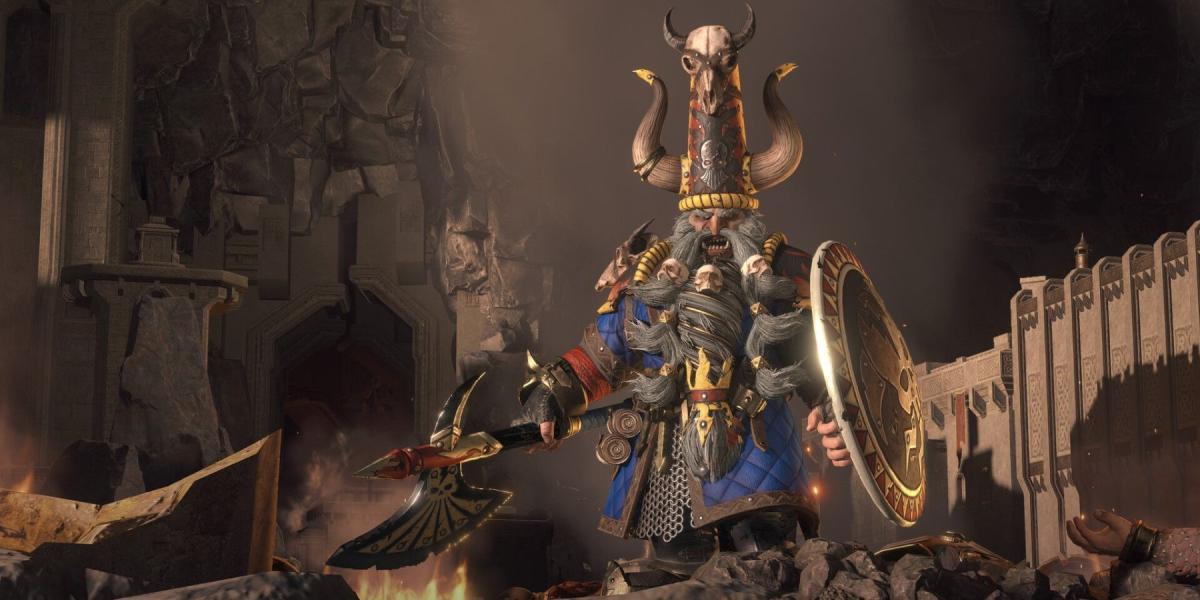 Total War: Warhammer 3 Chaos Dwarf Lorde Lendário Zhatan the Black