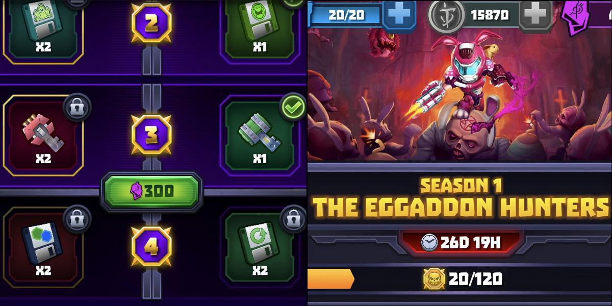 Mighty Doom: trilha de recompensas The Eggadon Hunters
